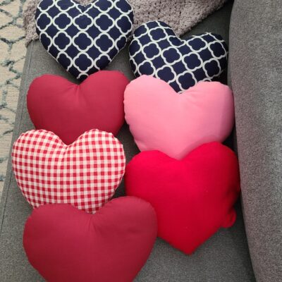 HSFL's final heart pillow design